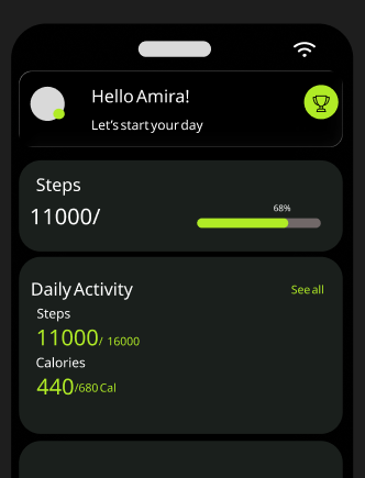 Daily task 1- Fitness App UI