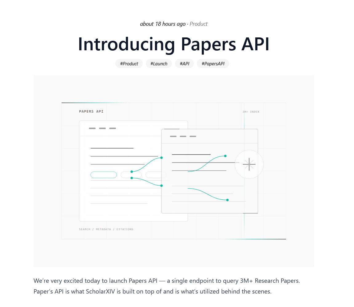 ScholarXIV Papers API